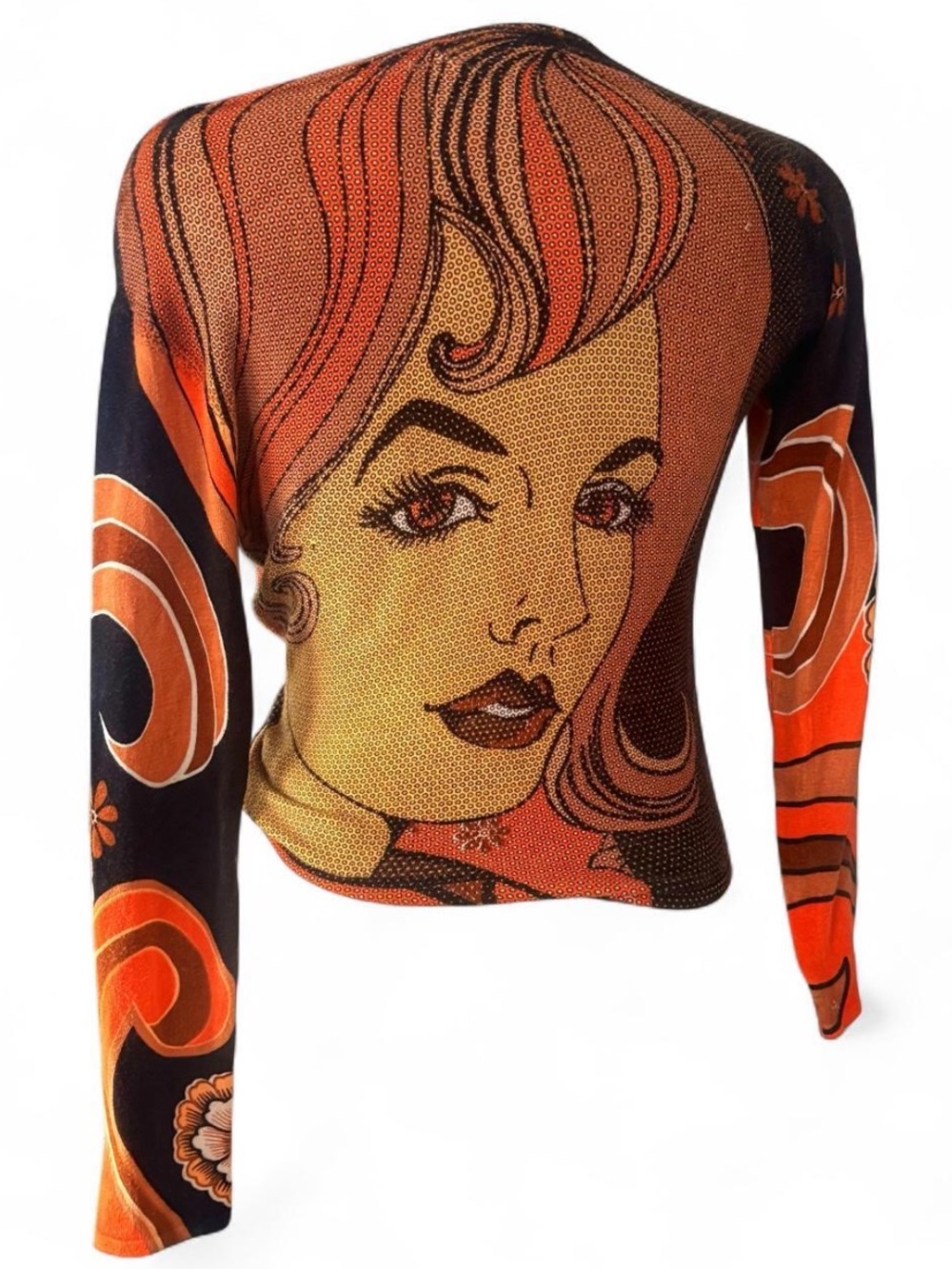 Y2K wearable retro art sweater